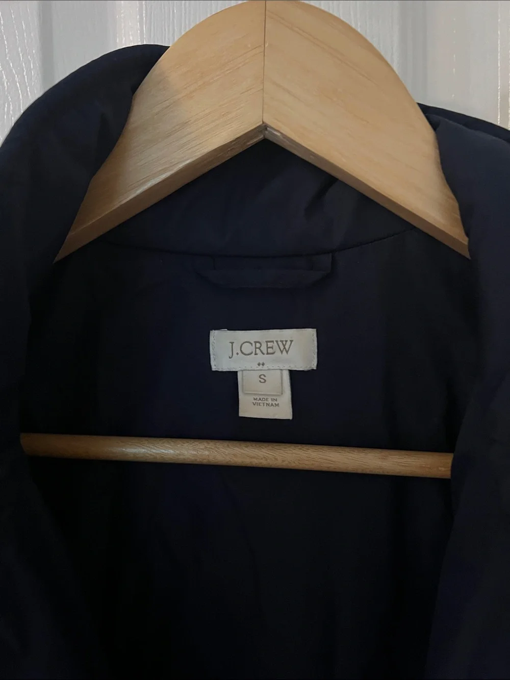 J. Crew Quilted Navy Puffer Jacket